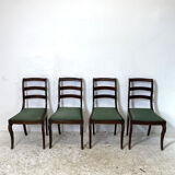 Set of 4 nineteenth century mahogany chairs