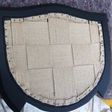 Chair wood medallion canned back