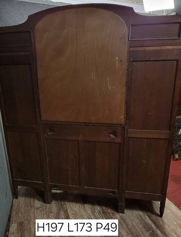 Art Nouveau period sideboard in mahogany and amboyna burl circa 1900