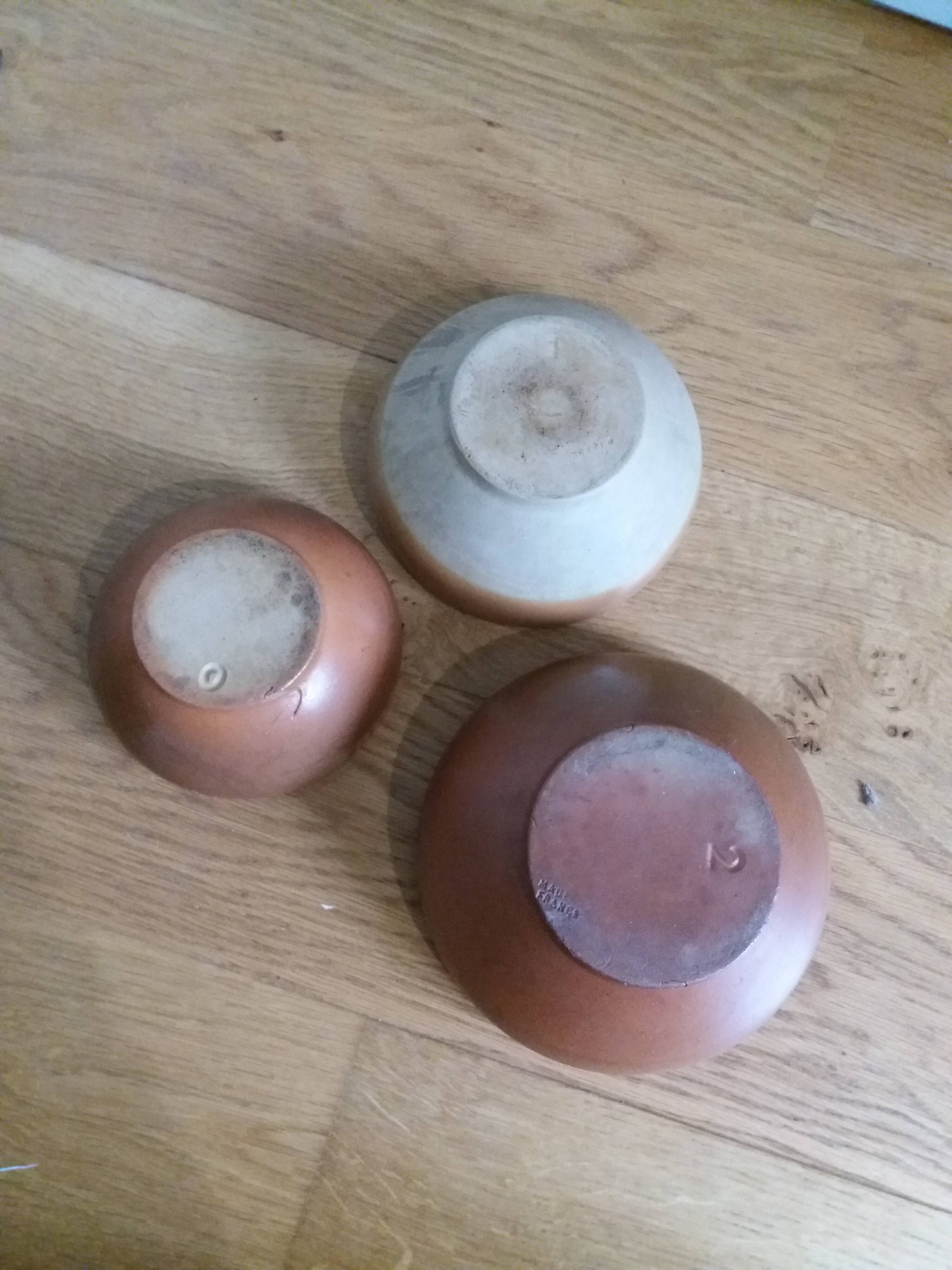 Bols coupelles en grès