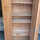 Parisian wardrobe in vintage pine old manufacture 1950