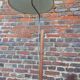Lampadaire 1950 en bois naturel et metal