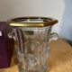 Lorraine crystal champagne bucket with 24 carat gold coating