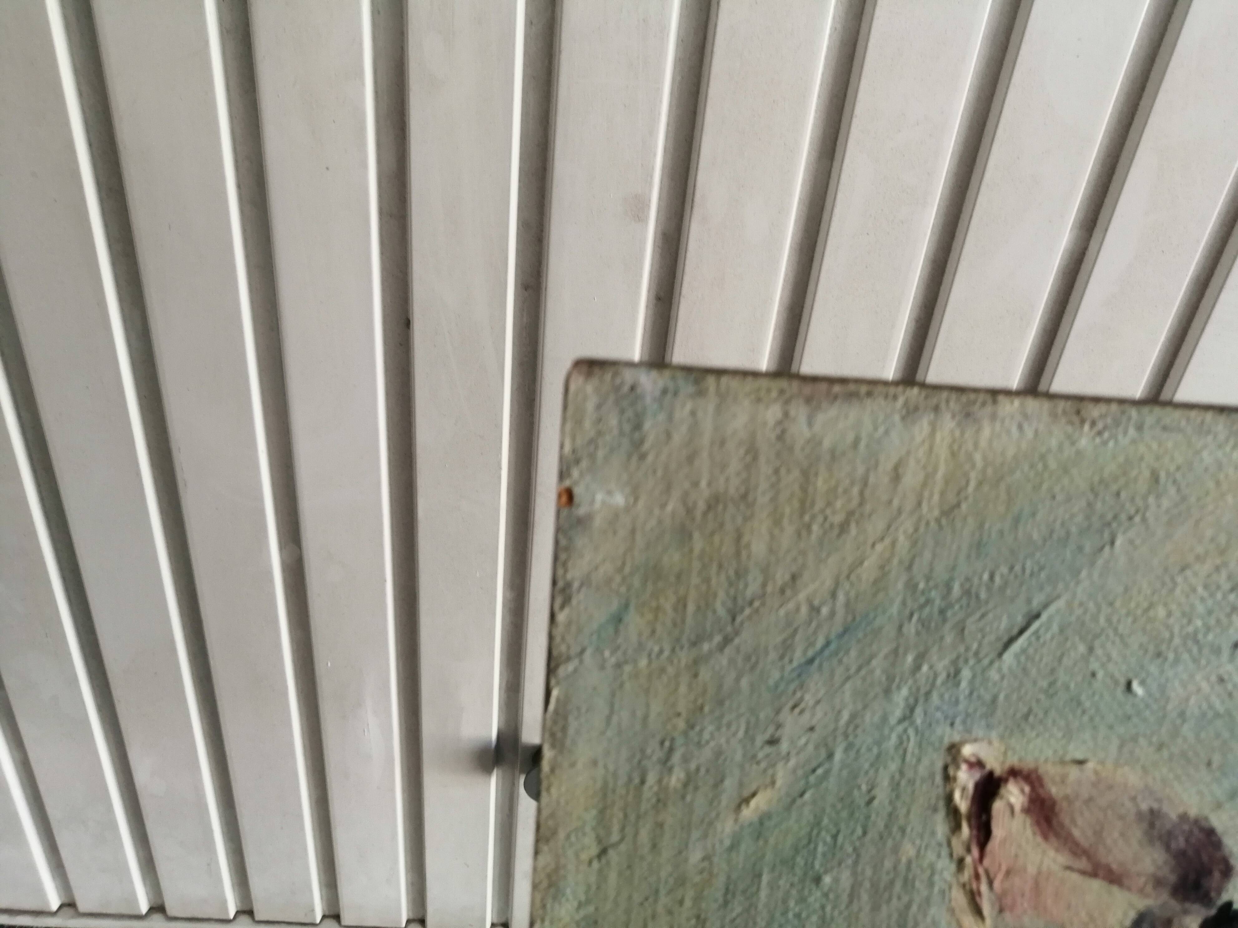 Oil on still life panel with roses