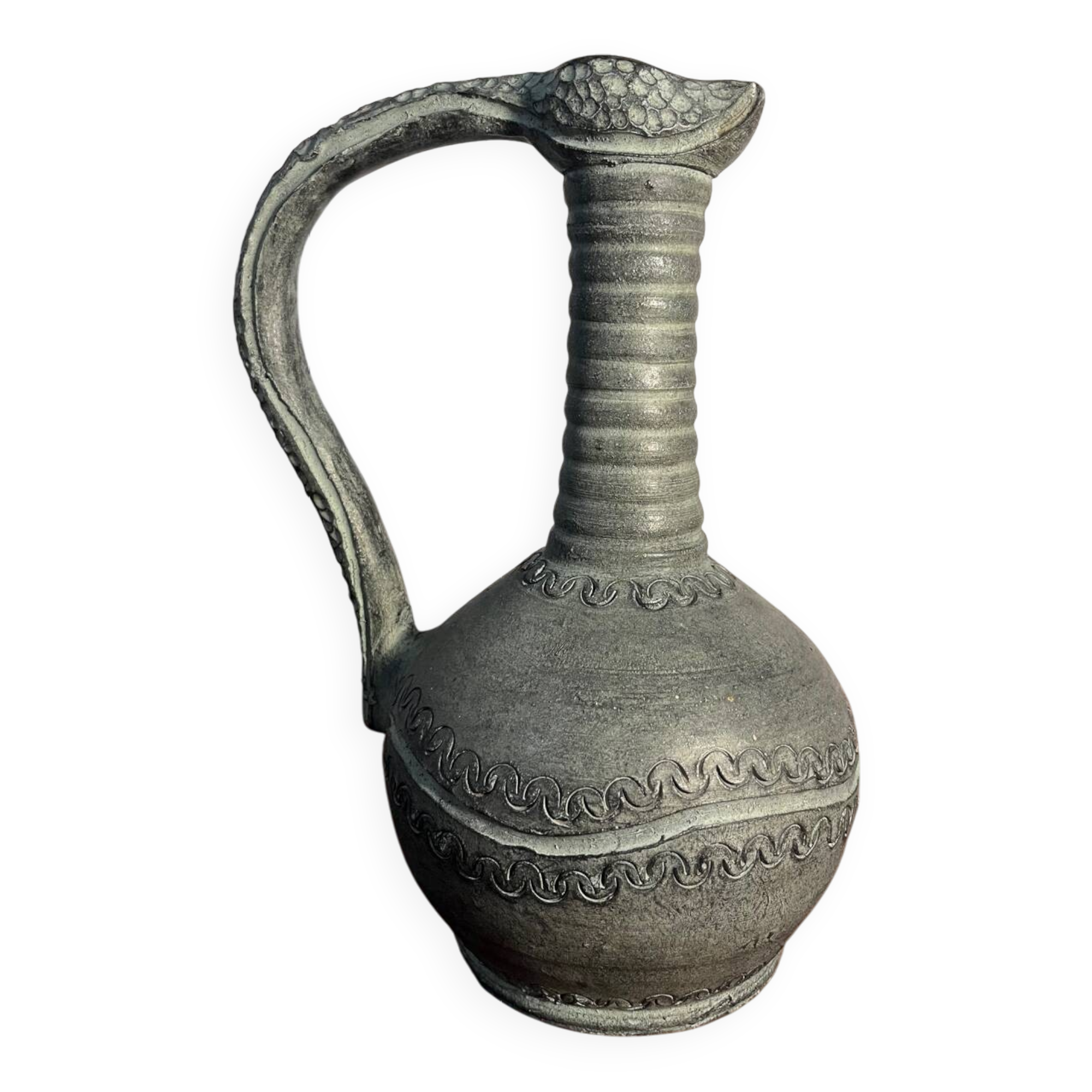 Partenon Spanish Ceramic Pitcher Vase