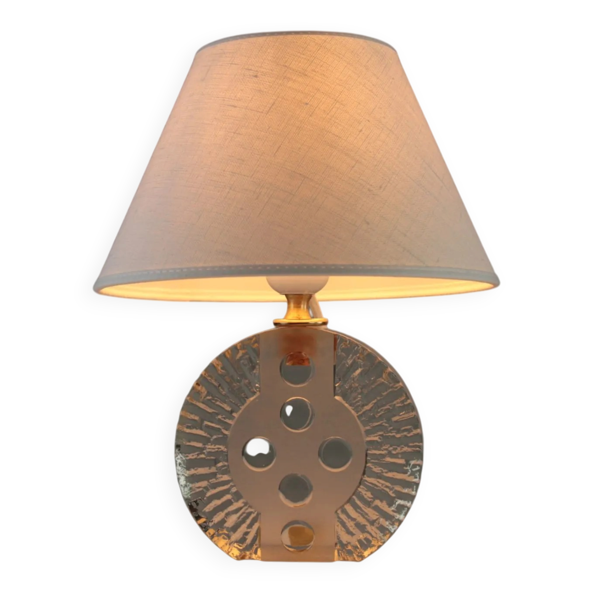 Glass Table Lamp by Nybro Glasbruk – Sweden, 1960s/1970s