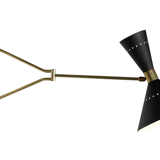 Applique italienne articulable noir