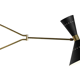 Applique italienne articulable noir