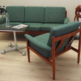 Salon, design danois, années 1960, designer : Grete Jalk, fabricant : Fra