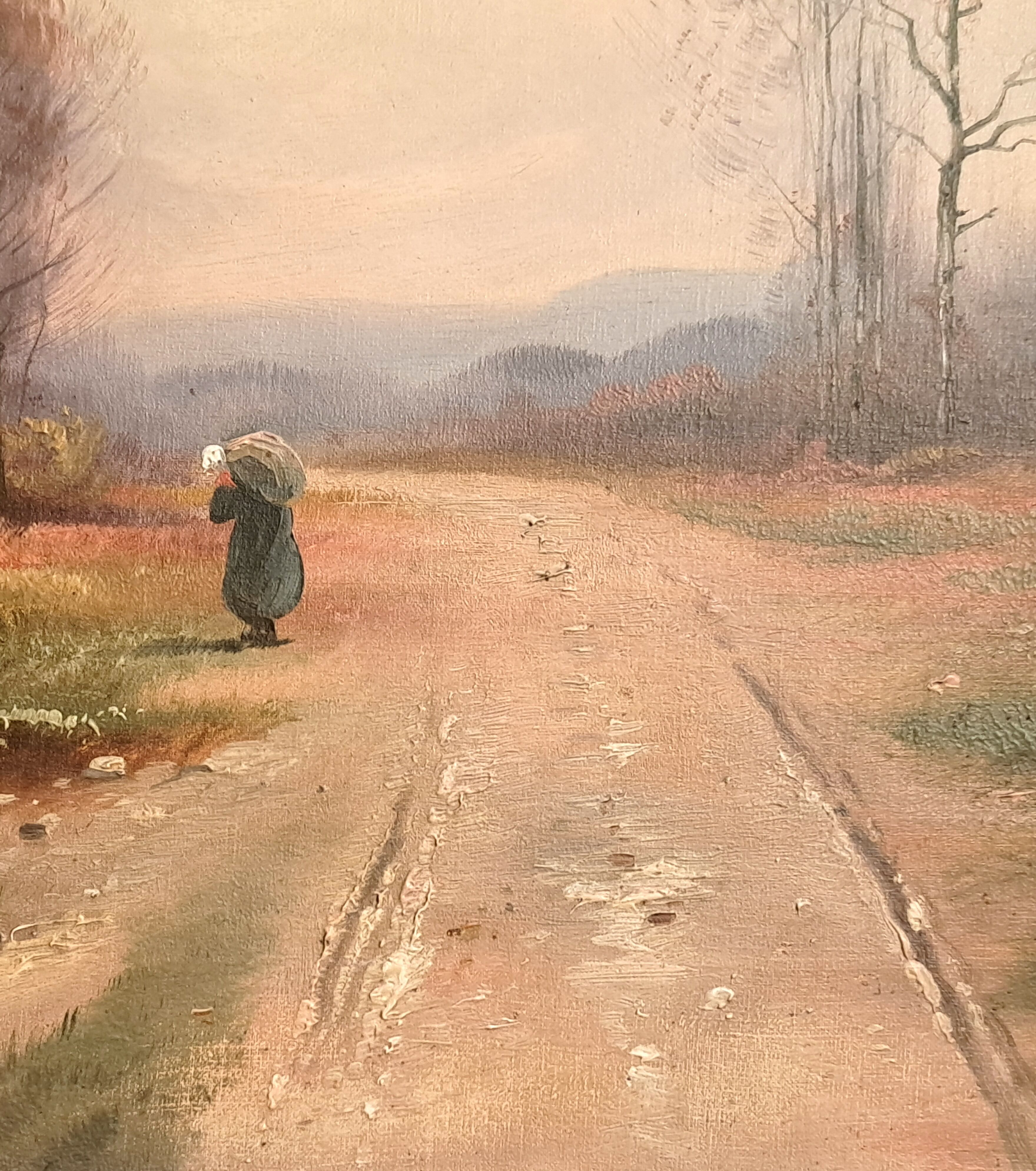 Tableau impressionniste signé - Huile sur toile, École normande 1930