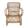 Rattan armchair Louis Sognot