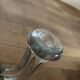 Vintage crystal glass candlestick with two branches.