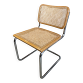 Chaise siège sans accoudoirs Cesca B32 Marcel Breuer vintage 1980