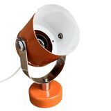 Orange space age wall lamp, designed by S. Indra, Czechoslovakia, 1970s.