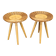 Pair of uluv rattan side tables by jan kalous, 1970s