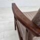1970s, Danish highback armchair, furniture wool, teak wood, original.