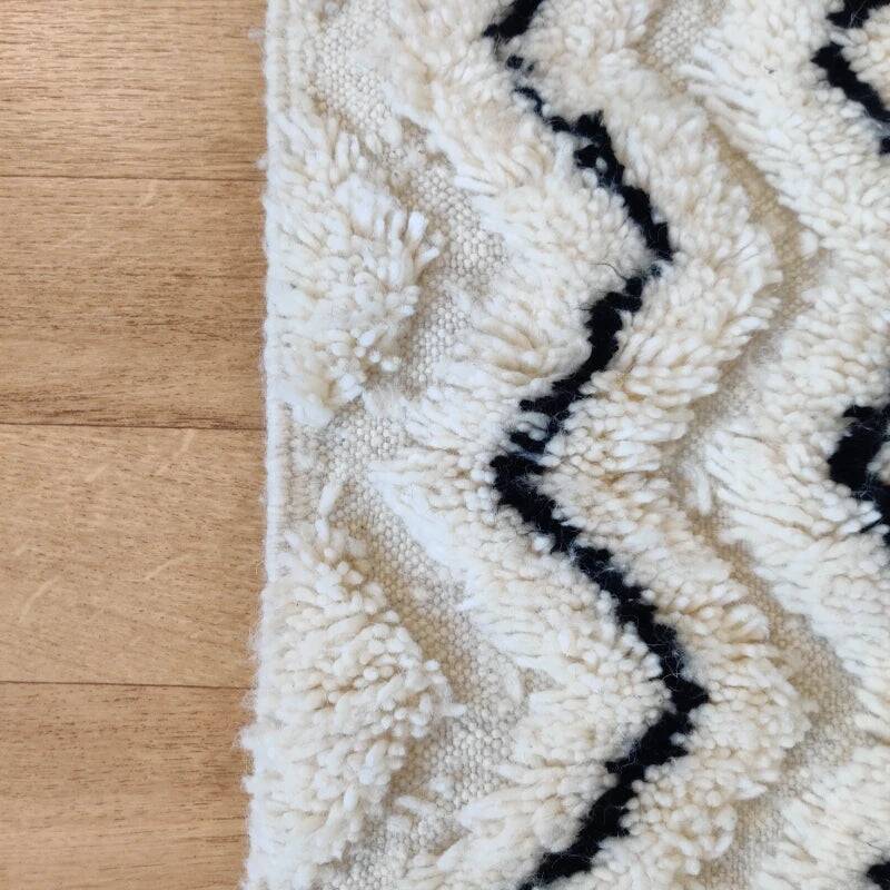 Tapis beni ouarine fait main traditionnel 250cmx150cm