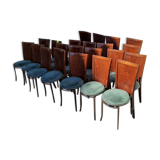 Lot de 22 chaises Baumann perles en nacre