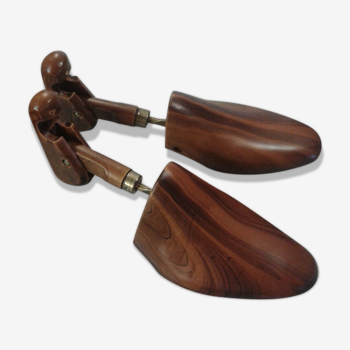 Pair wood and brass shoe