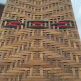 Foot rest in vintage rattan