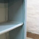 Blue bamboo shelf