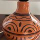 Small vintage lamp hand-painted, ceramic, 1980s.