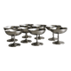 8 large stainless steel footed bowls Letang Remy