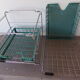 Banette of 2 metal mail baskets 70s