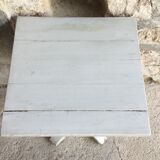 Healing or vintage bistro table in grey wood - 1960