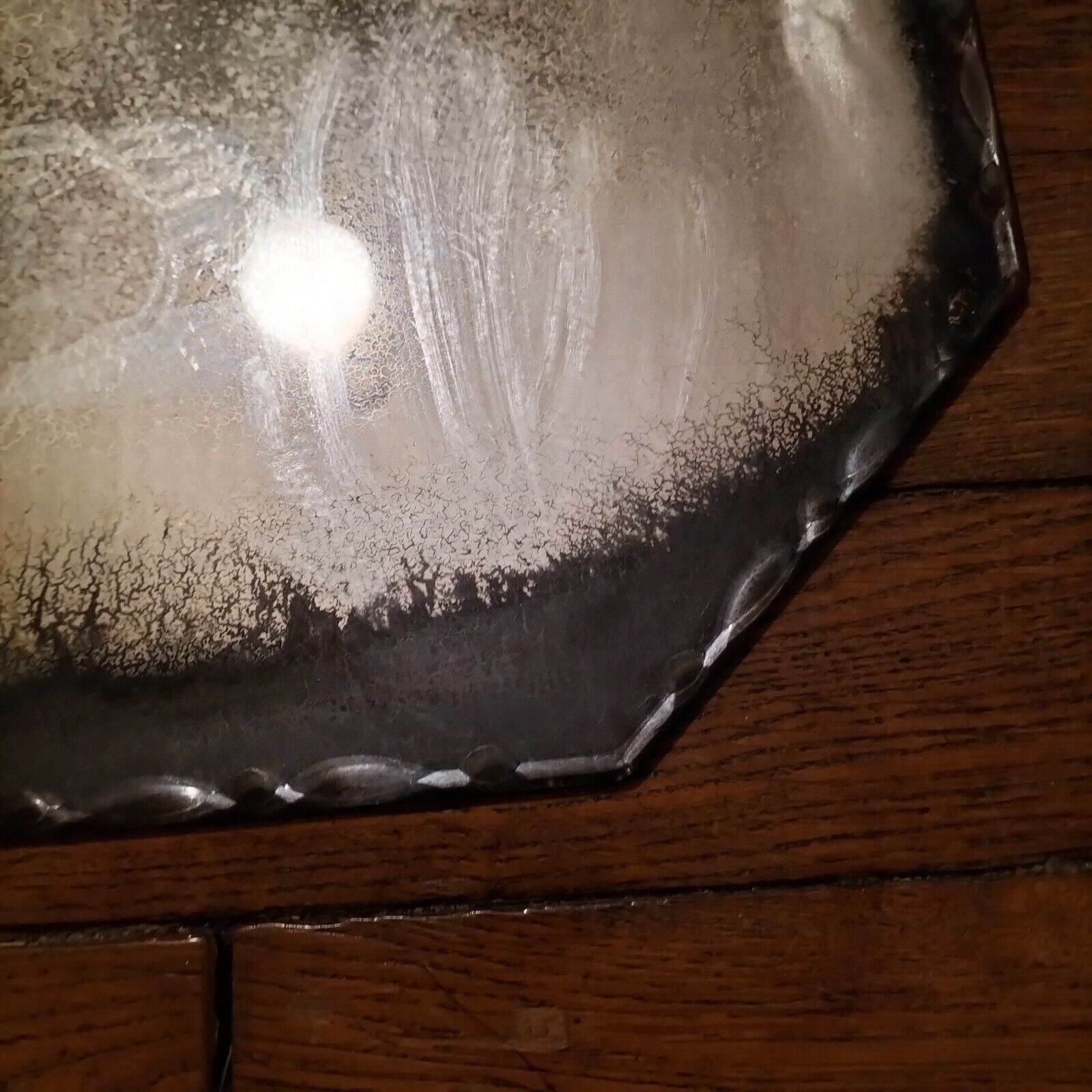 Bevelled antique mirror