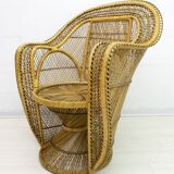 Paire de fauteuils Emmanuelle en osier de style Mid-Century Modern de Kok Maison, 197