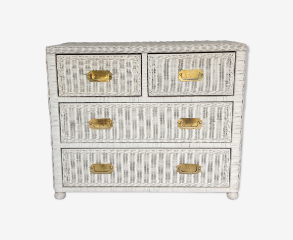 Rattan chest of drawers
