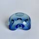 Murano Glass Bowl in Deep Blue and Mint Green