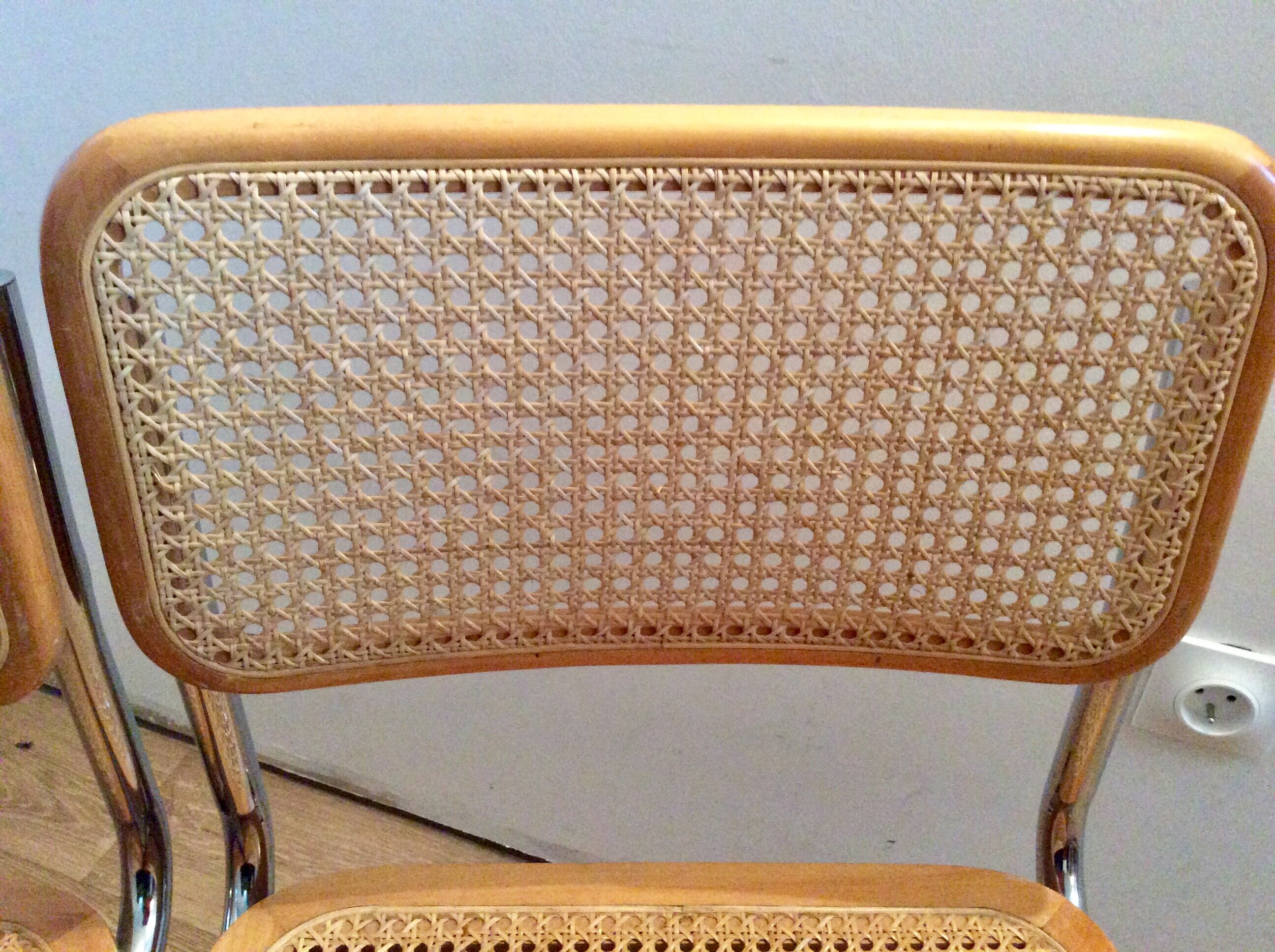 Pair of chairs Marcel Breuer Cesca B32