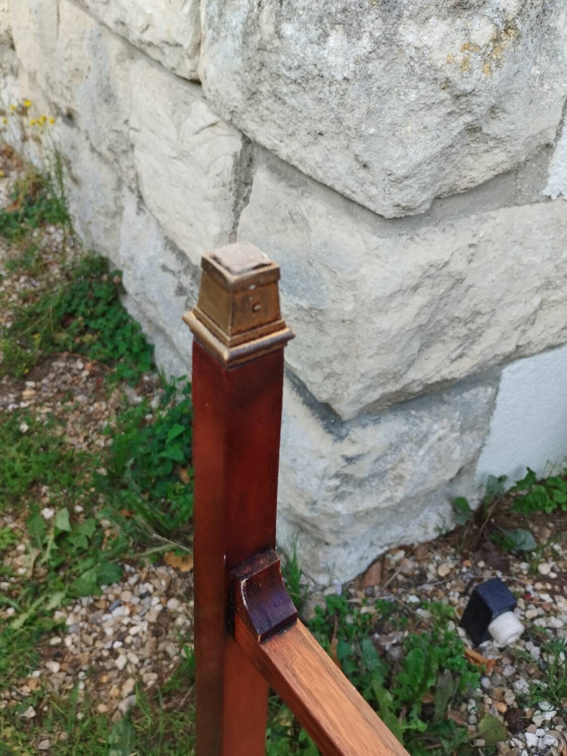 Antique Louis XVI style bouillotte table with marble top