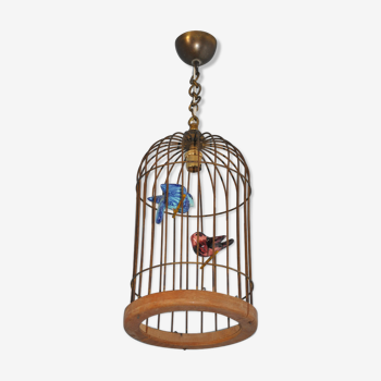 Vintage birdcage suspension chandelier
