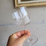 Set of 6 crystal walking glasses