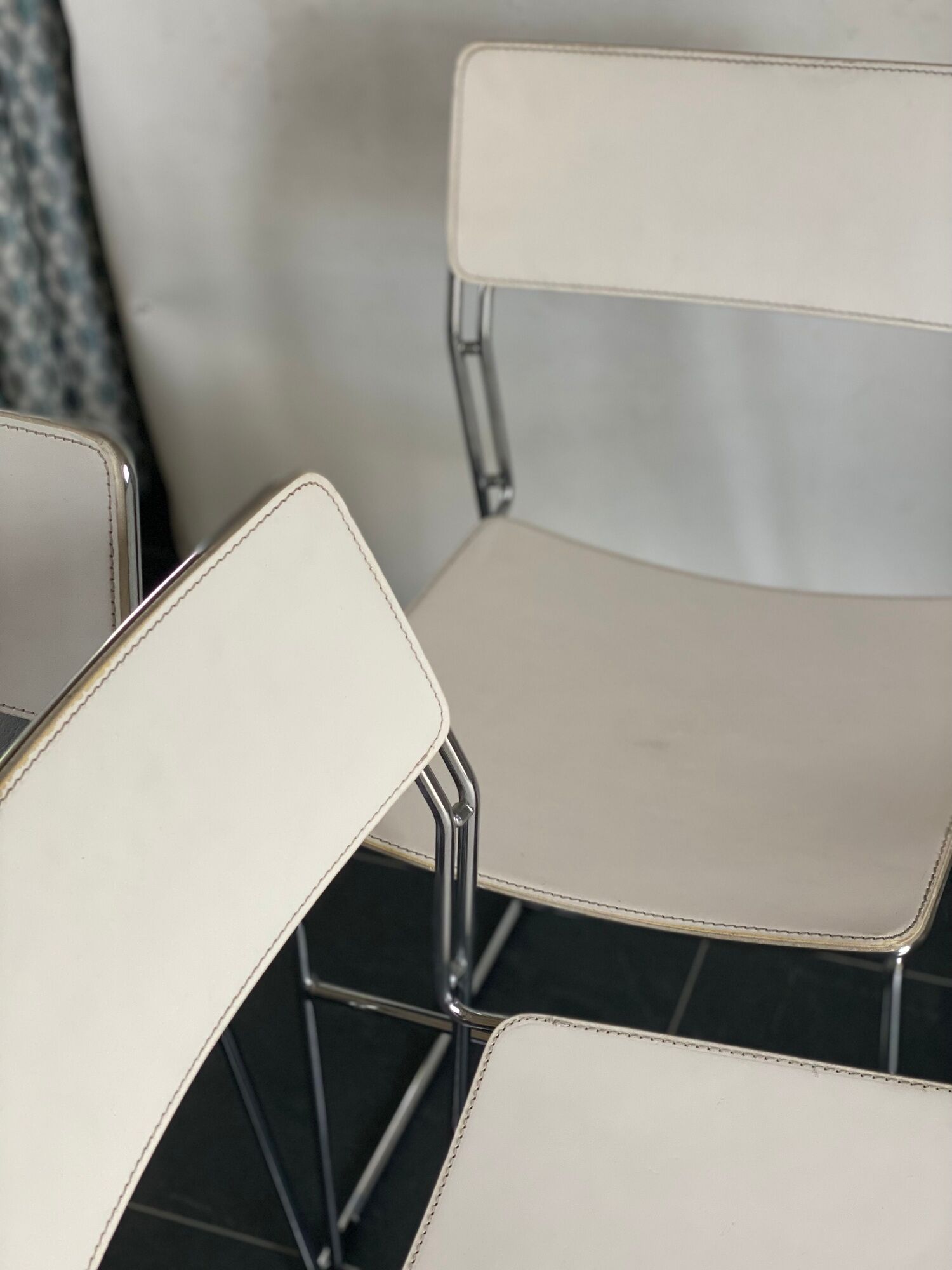 Trio of sultana dining chairs by Drom Arden 70’s