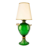 Murano glass table lamp with 24 kt gold.