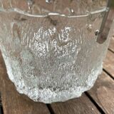 Ice bucket glass texture by Tapio Wirkkala for Iittala around 1970.