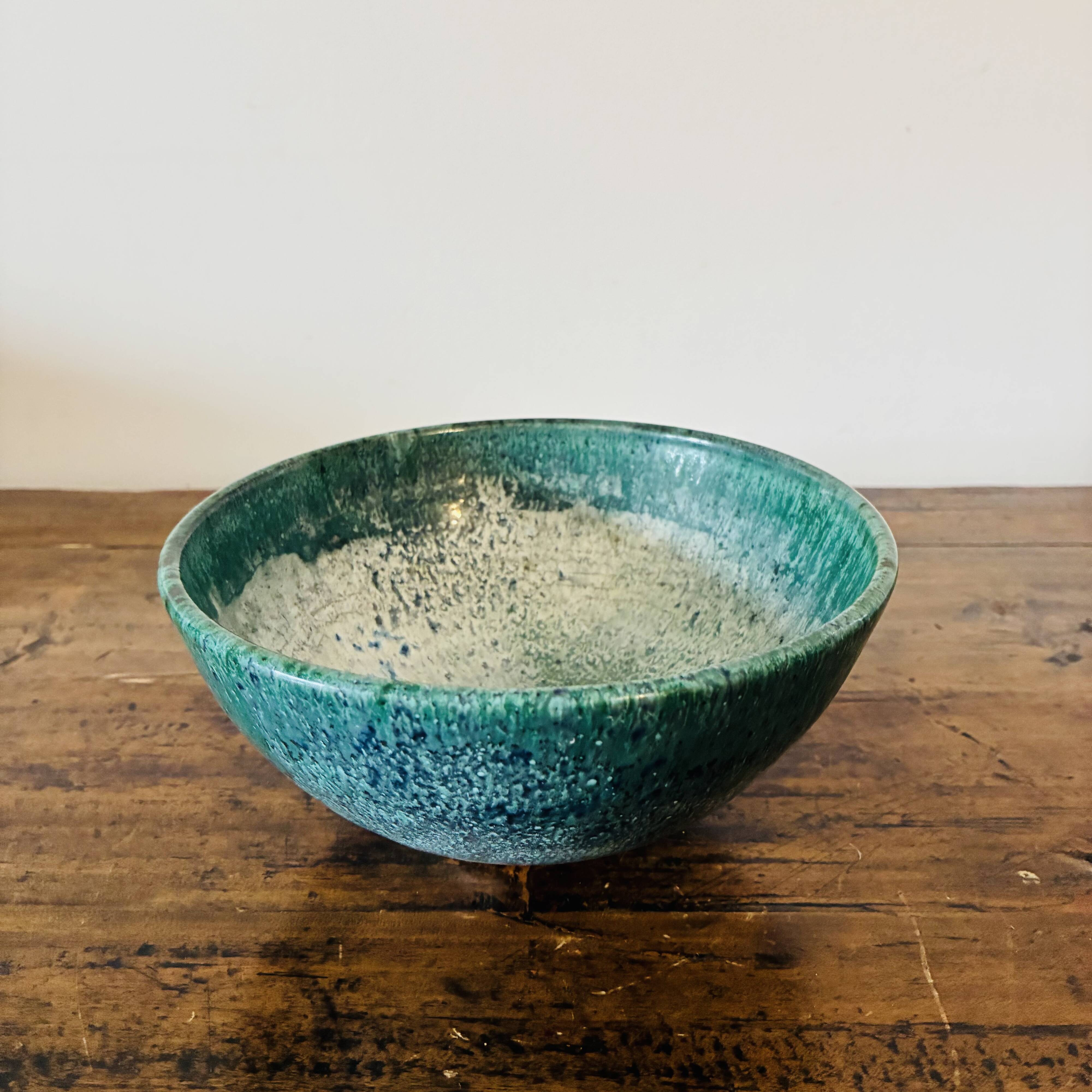 Glazed ceramic bowl – Atelier des Cyclades, Roland Zobel – Anduze