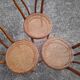 Bistro chairs stamped Thonet, caned, 1930s, No. 18
