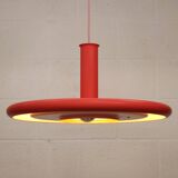 Pink Fog & Morup Optima vintage pendant lamp: Hans Due design, Denmark 1970