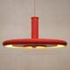 Pink Fog & Morup Optima vintage pendant lamp: Hans Due design, Denmark 1970