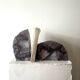 Mineral bookends made of genuine agate stone.