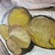 Vintage painting, still life
