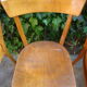 Set of four old bistro chairs