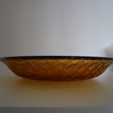 Plat ambré effet tissé