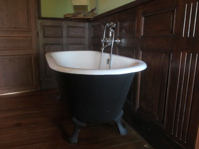 Antique cast iron bathtub