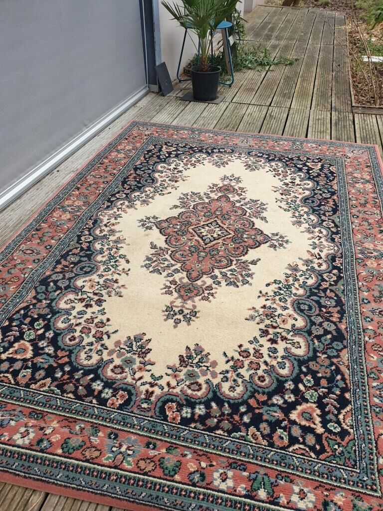 Vintage carpet oriental pattern L233X160